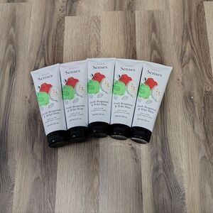 Set Of 5 Tubes Of Avon Senses Fresh Bergamot & Wild Mint Body Lotion